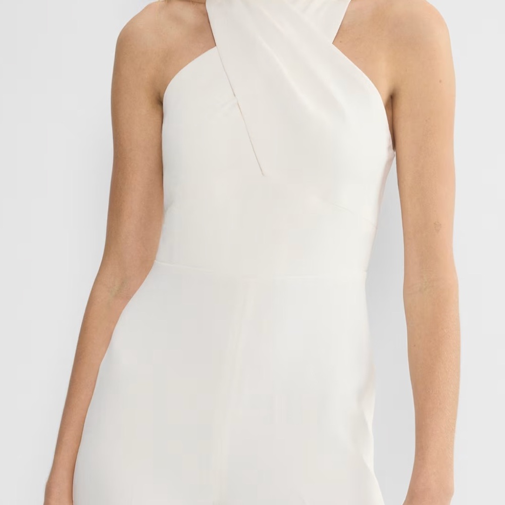 Wilfred Cream One Shoulder Dress